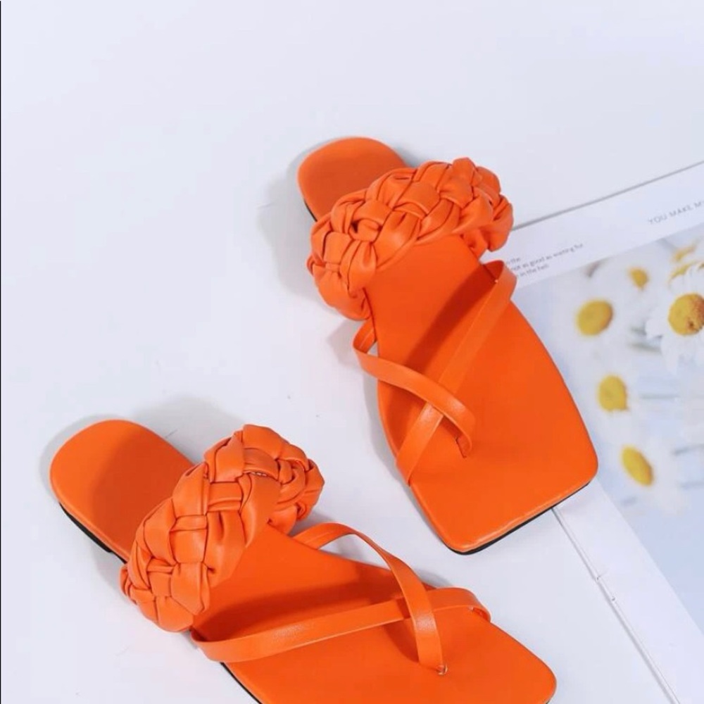 New! Braided Thong Sandals